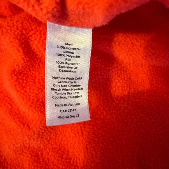 Talbot's Quilted Vest Size XLP Pink Zip Up Button Up - Picture 8 of 8